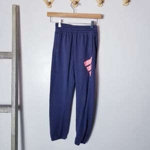 ADIDAS GIRL'S PURPLISH BLUE SWEATPANTS SIZE MEDIUM 10/12